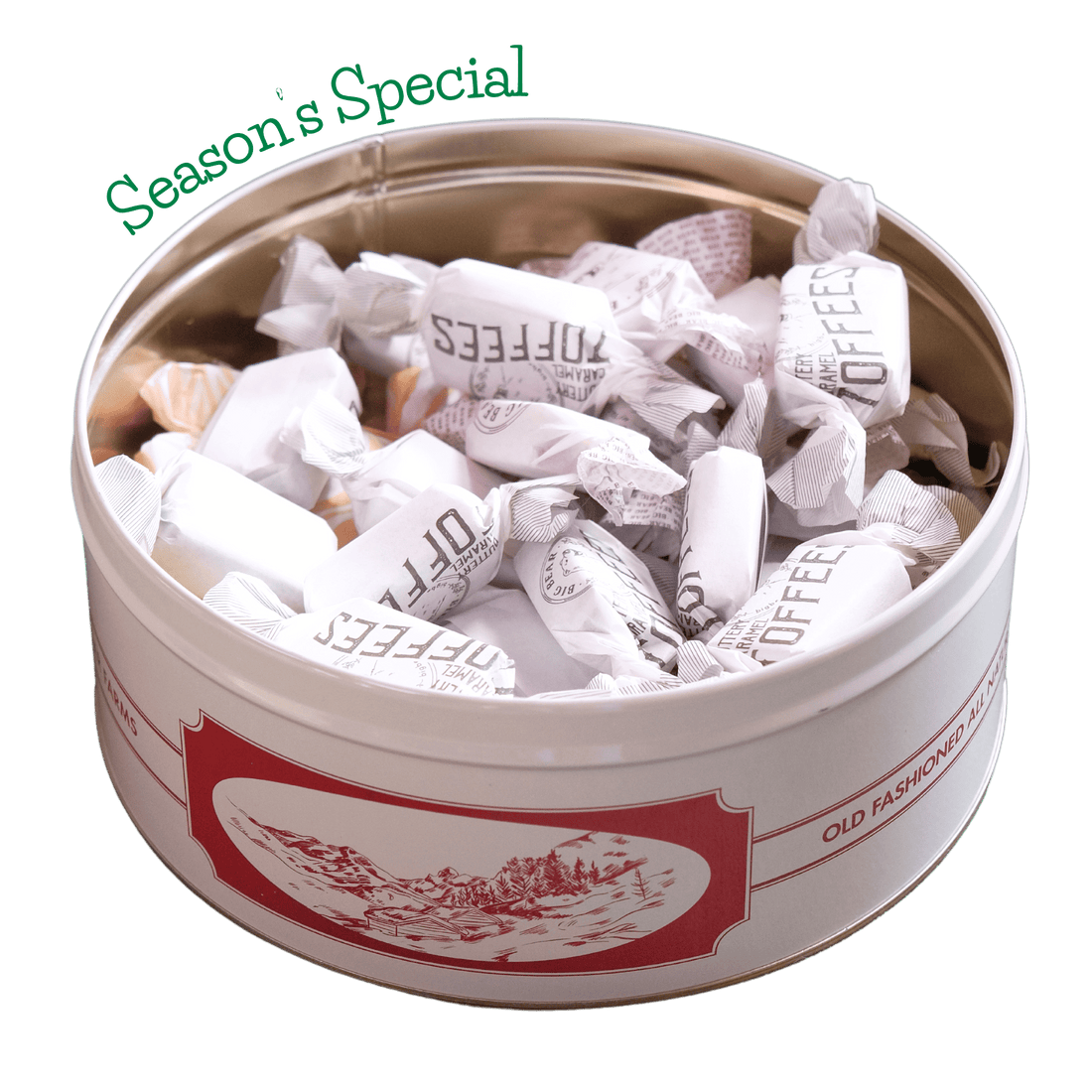 Toffee Tin - Assorted Caramel & Chocolate 600g - 40 pieces | Big Bear Farms
