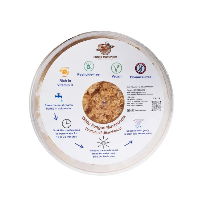 White/Snow Fungus Mushroom