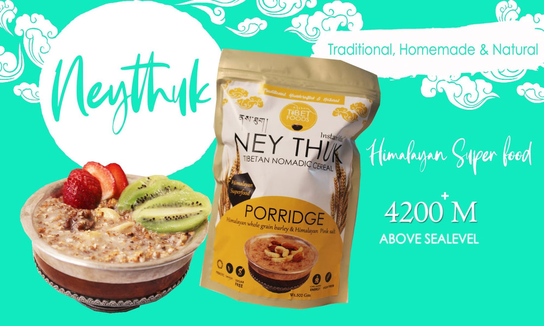 Buy Tibet Foods | Tibetan Nomadic Instant Porridge (Cereal) - Ney Thuk जौ का दलिया - Grown and Harvested at 13000 feet - My Pahadi Dukan - Online