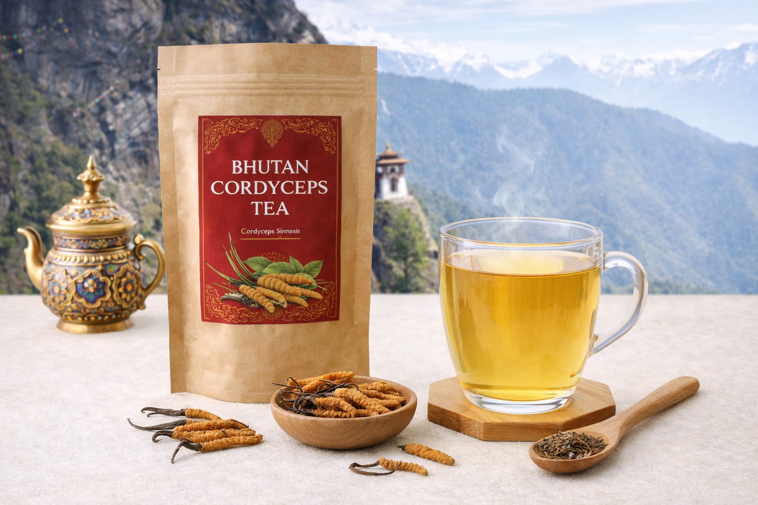 Bhutan Cordyceps Tea Benefits for Energy – My Pahadi Dukan