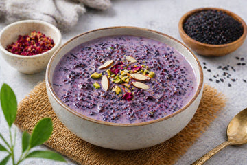 Cooling Black Rice Dessert Recipe Chak-hao Kheer