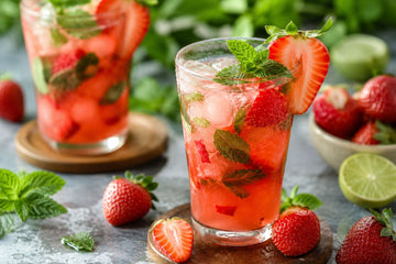 Strawberry Mint Cooler Recipe for Hydration & Weight Loss