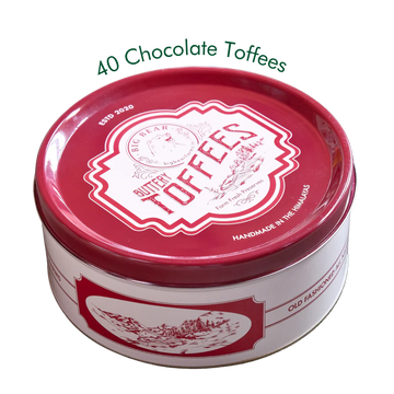 Chocolate Caramel Toffee Tin 600g - 40 pieces | Big Bear Farms