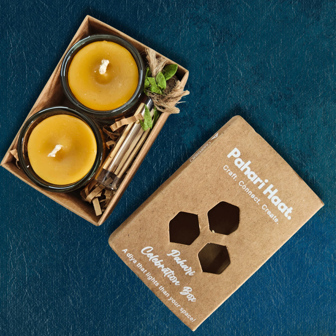 Mini Tealight Pair Candle Gift Box | Pahari Haat