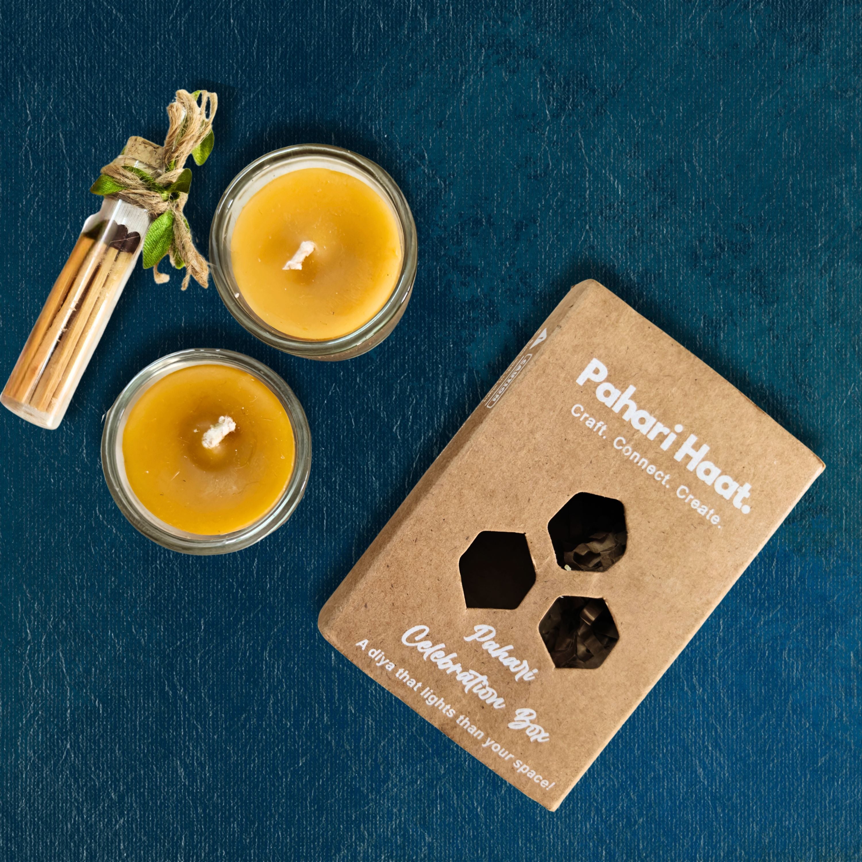 Mini Tealight Pair Candle Gift Box | Pahari Haat