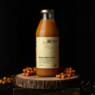 Sea Buckthorn Pulp (Juice) (Rich in Vitamin C, Omega 3,6,7 and 9 and Antioxidants) | My Pahadi Dukan