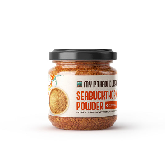 Sea Buckthorn Berry Powder - 100gms | My Pahadi Dukan