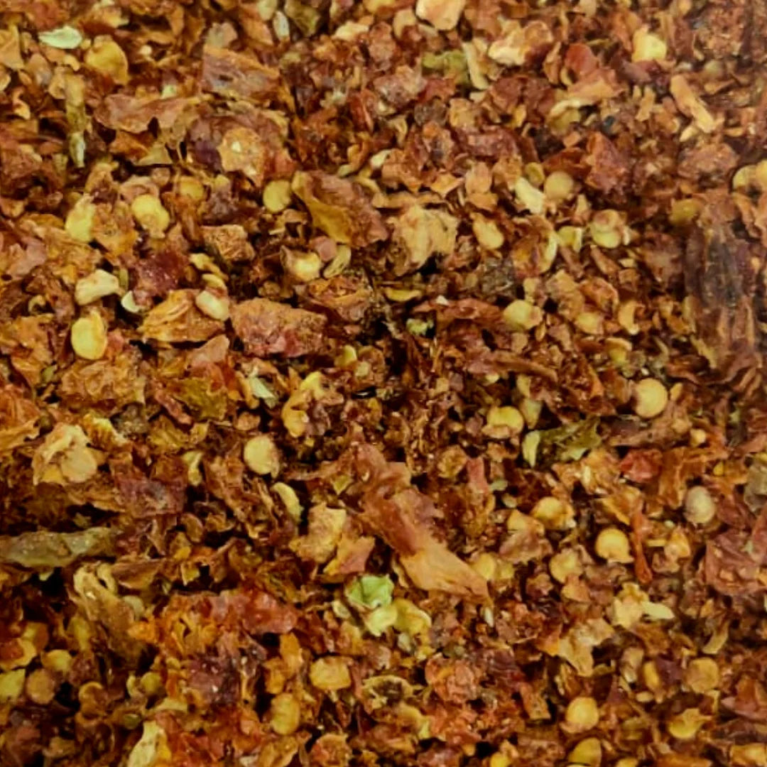 Bhut Jolokia Powder with Flakes (Ghost Pepper Chilli Powder) | Pahari Roots