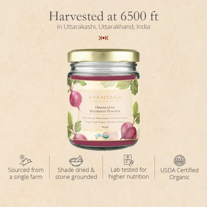 Himalayan Beetroot Powder | 100 % Pure & Natural | Ayantara