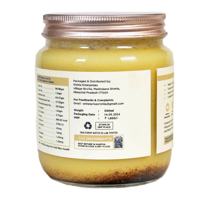 A2 Ghee himrasa badri cow bilona method clarified butter