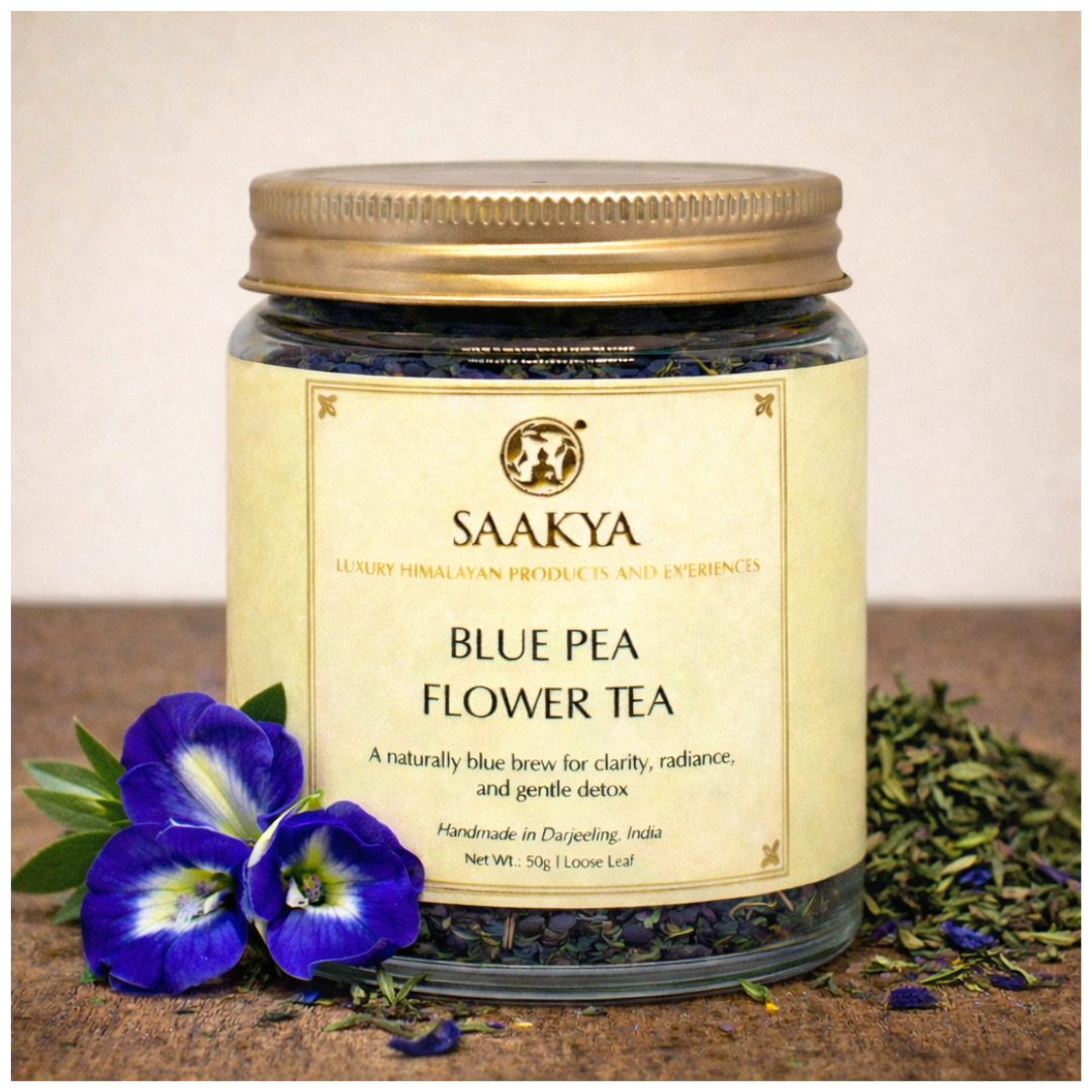 Blue Pea Flower Green Tea (50g, 150+ Cups) | Saakya