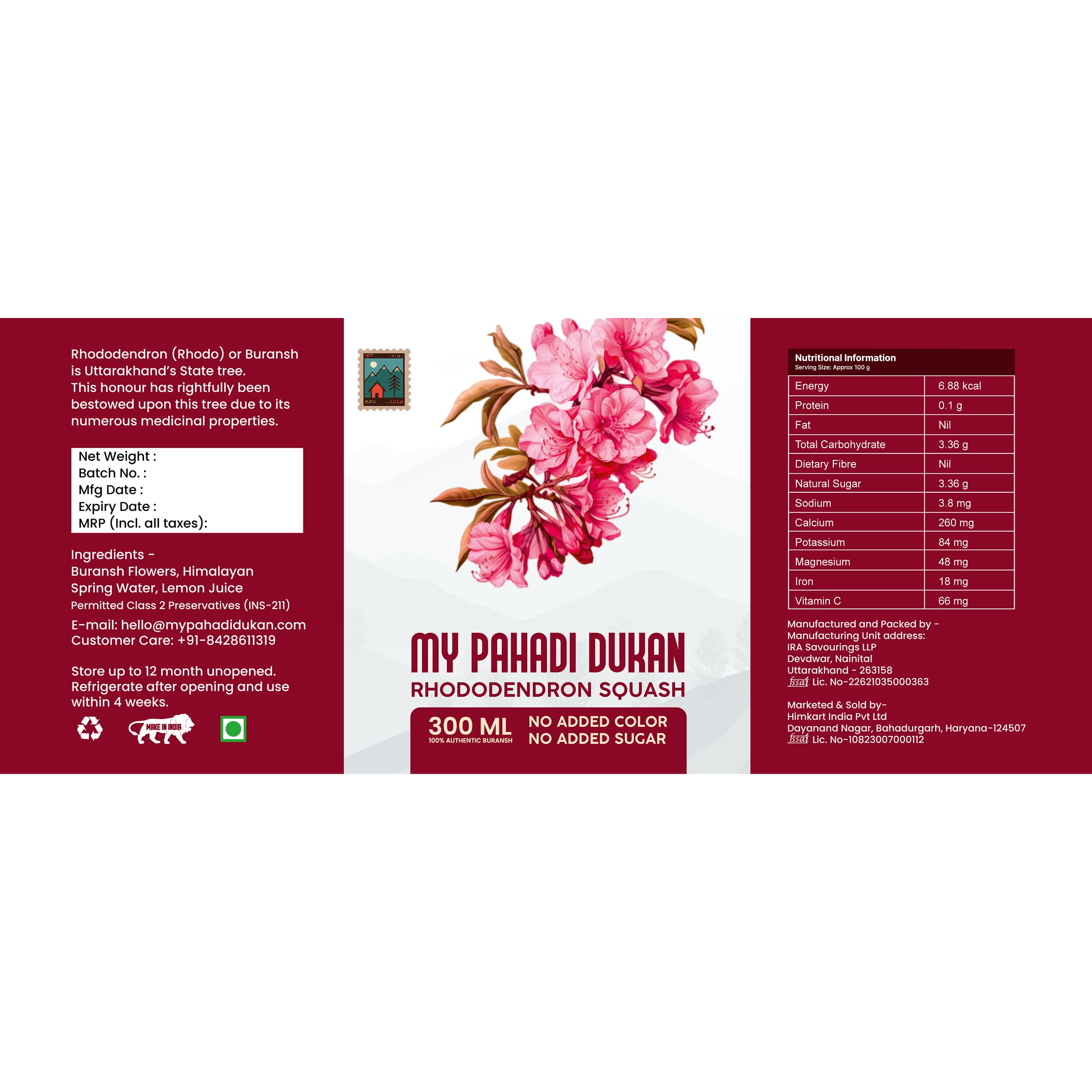 Buransh nutrition content