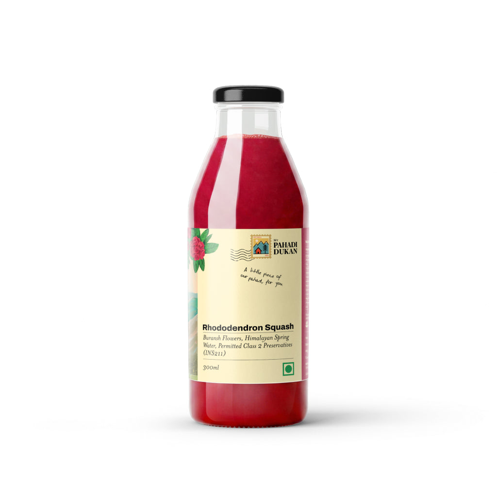 Combo Sea Buckthorn Pulp Juice (300ml) + Buransh (Rhododendron Squash) (300ml) | My Pahadi Dukan