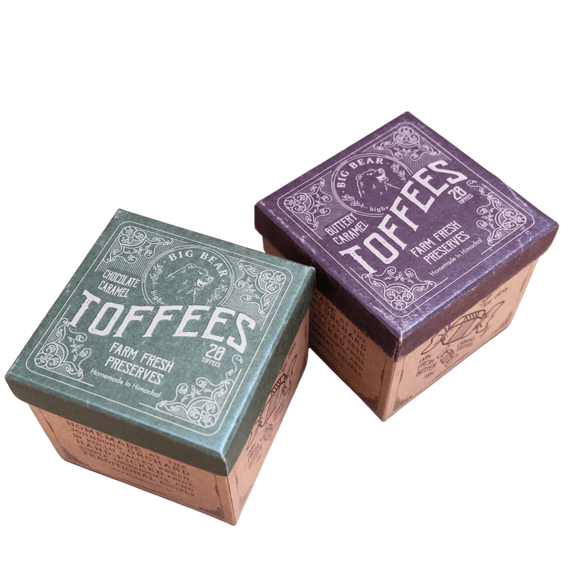 Chocolate Caramel Toffee 300g + Caramel Toffee 300g | Big Bear Farms