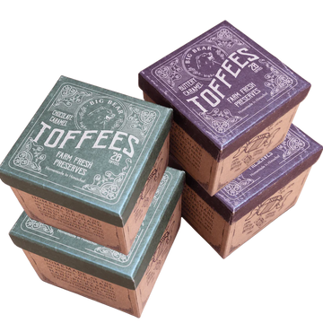 Chocolate Caramel Toffee 300g x 2 + Caramel Toffee 300g x 2 | Big Bear Farms