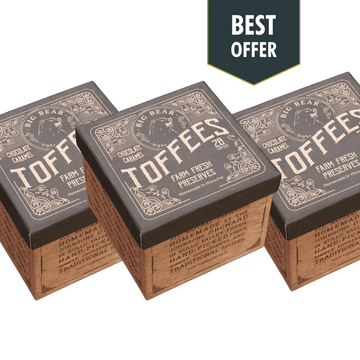 Chocolate Caramel Toffee 300g 3 x PACK COMBO | Big Bear Farms