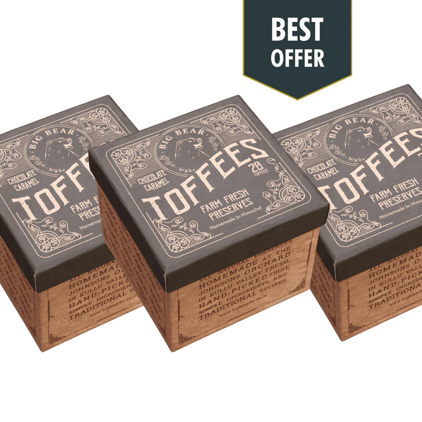 Chocolate Caramel Toffee 300g 3 x PACK COMBO | Big Bear Farms