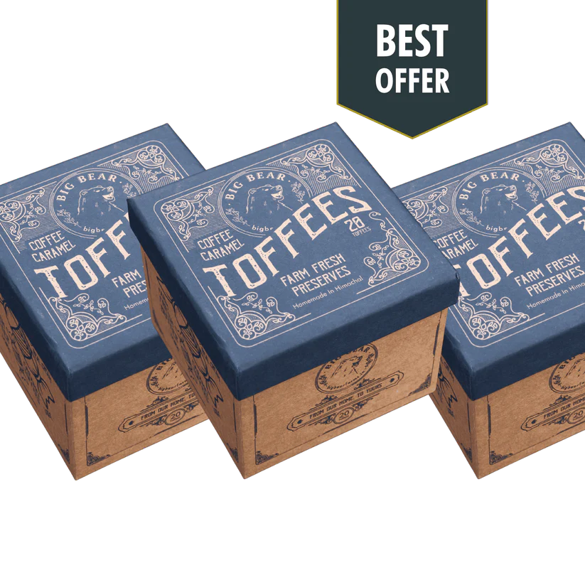 Coffee Caramel Toffee 300g 3 x PACK COMBO | Big Bear Farms