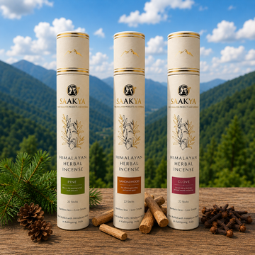 Sacred Forest Ritual Pack | Pine, Sandalwood & Clove Incense Sticks | 22 Sticks Each | Saakya