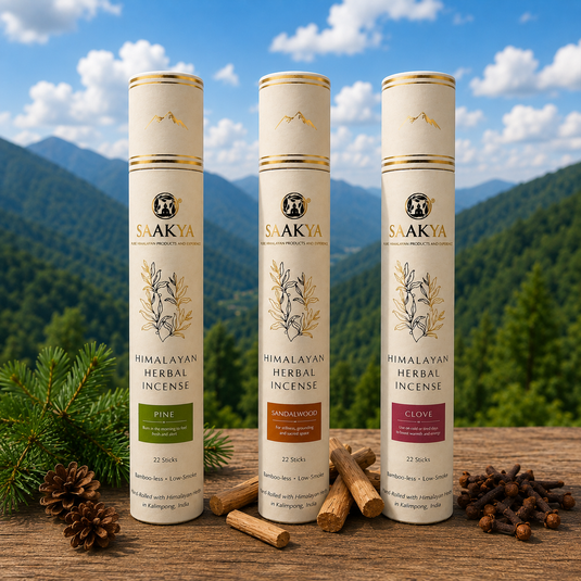 Sacred Forest Ritual Pack | Pine, Sandalwood & Clove Incense Sticks | 22 Sticks Each | Saakya