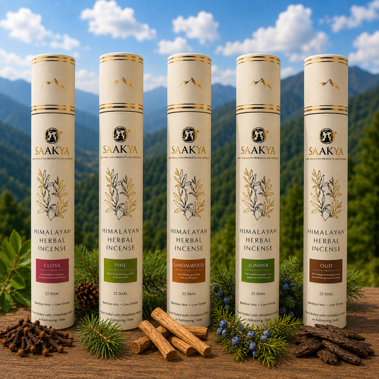 Five Elements Incense Collection | Clove, Juniper, Oud, Pine & Sandalwood | Saakya