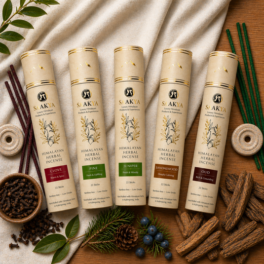 Five Elements Incense Collection | Clove, Juniper, Oud, Pine & Sandalwood | Saakya