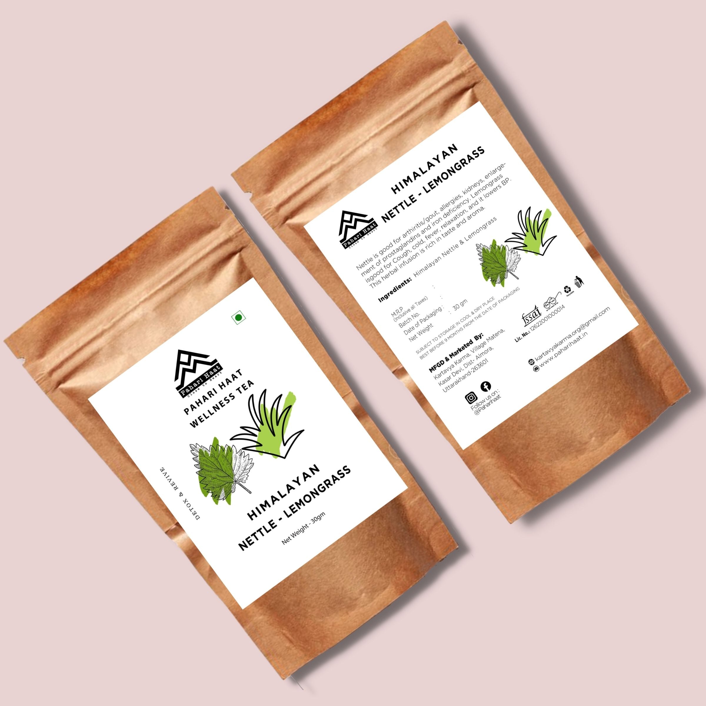 Himalayan Nettle- Lemongrass Tea - 30gms | Pahari Haat