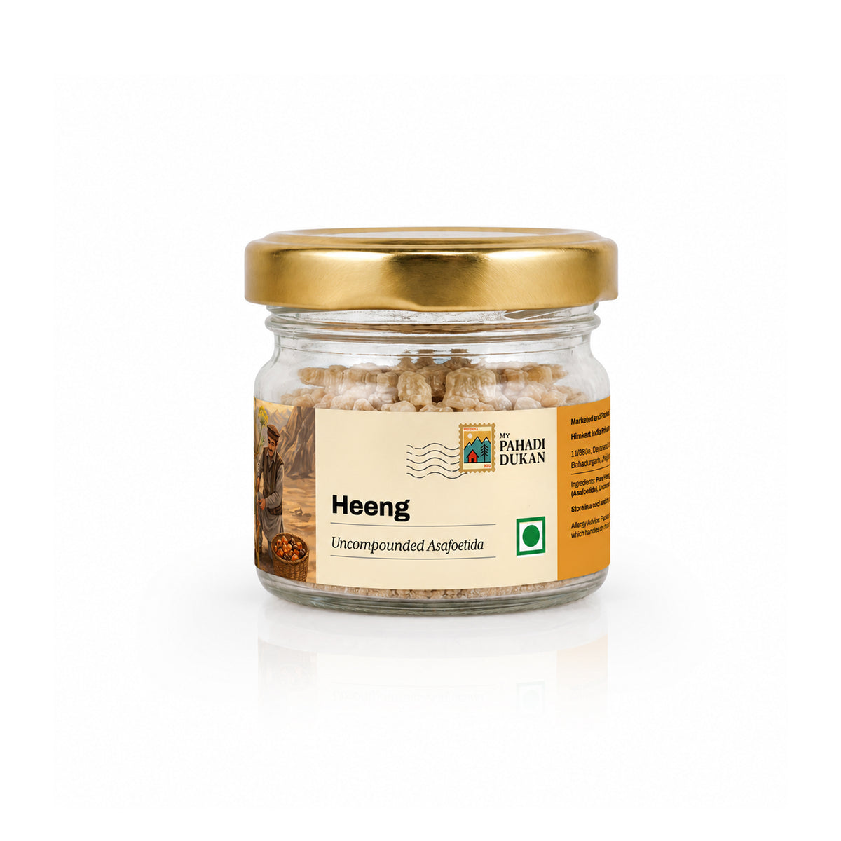 Afghani Pahadi Hing/Heeng (Asafoetida) Crystal Resin (Uncompounded) | My Pahadi Dukan