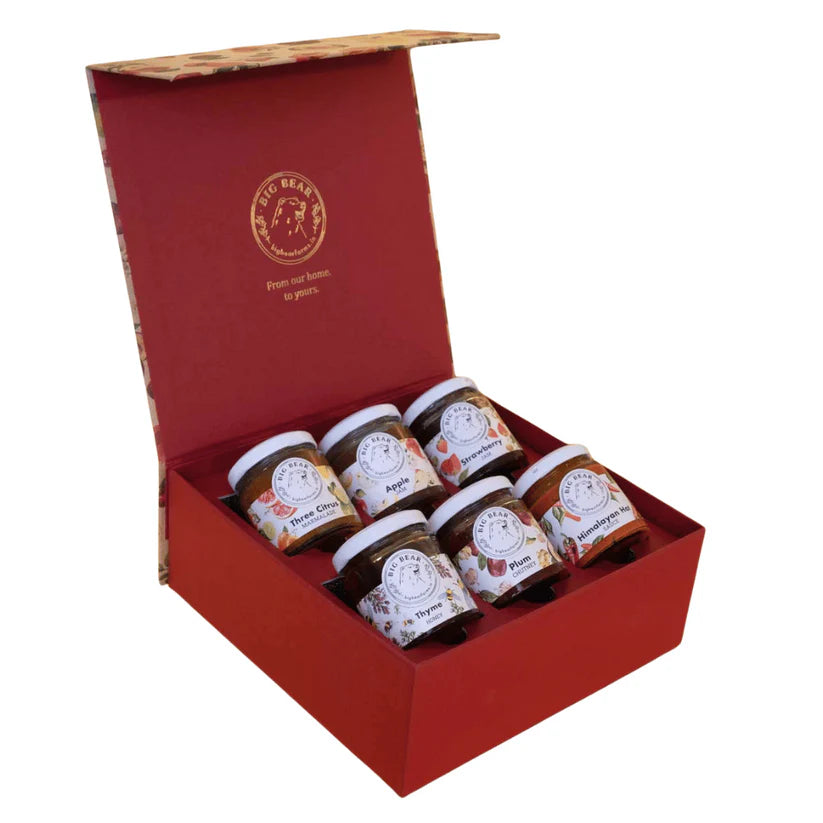 TREASURE CHEST Pack of 6 x 120g Assorted Jars | Big Bear Farms