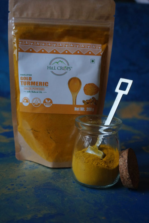 Himalayan Gold Turmeric Powder - 200gms | Hill Crops