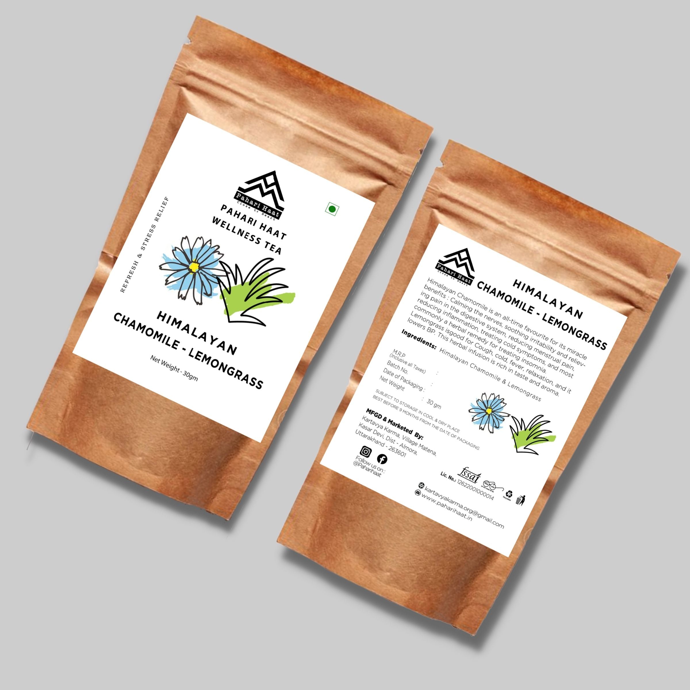 Himalayan Chamomile-Lemongrass - 30gms | Pahari Haat