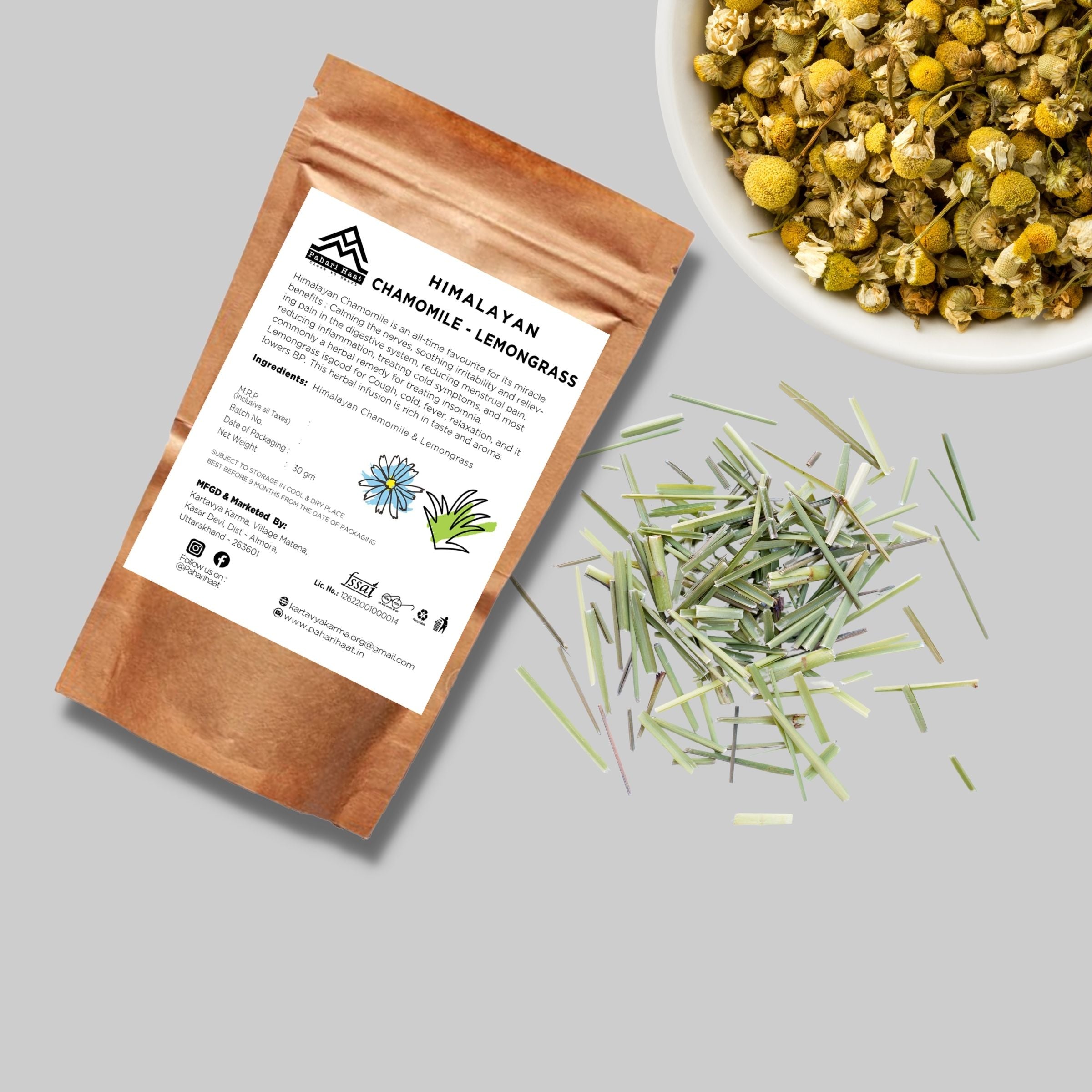 Himalayan Chamomile-Lemongrass - 30gms | Pahari Haat