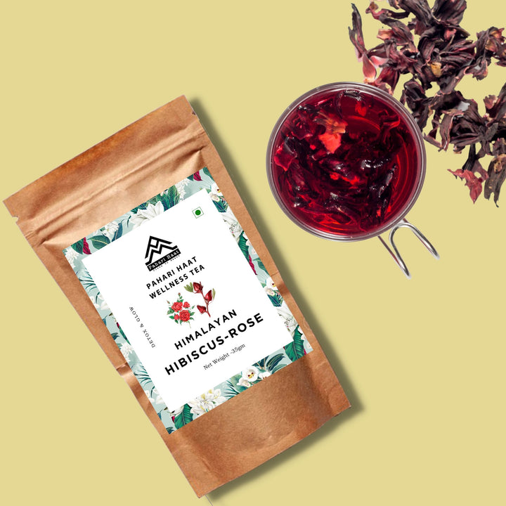 Himalayan Hibiscus-Rose Tea A Tranquil Blend for Tea Enthusiasts & Wellness Seekers