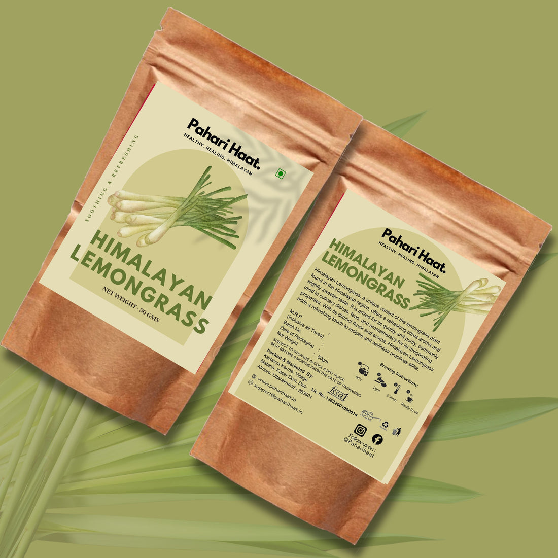 Himalayan Lemongrass - 50gms | Pahari Haat