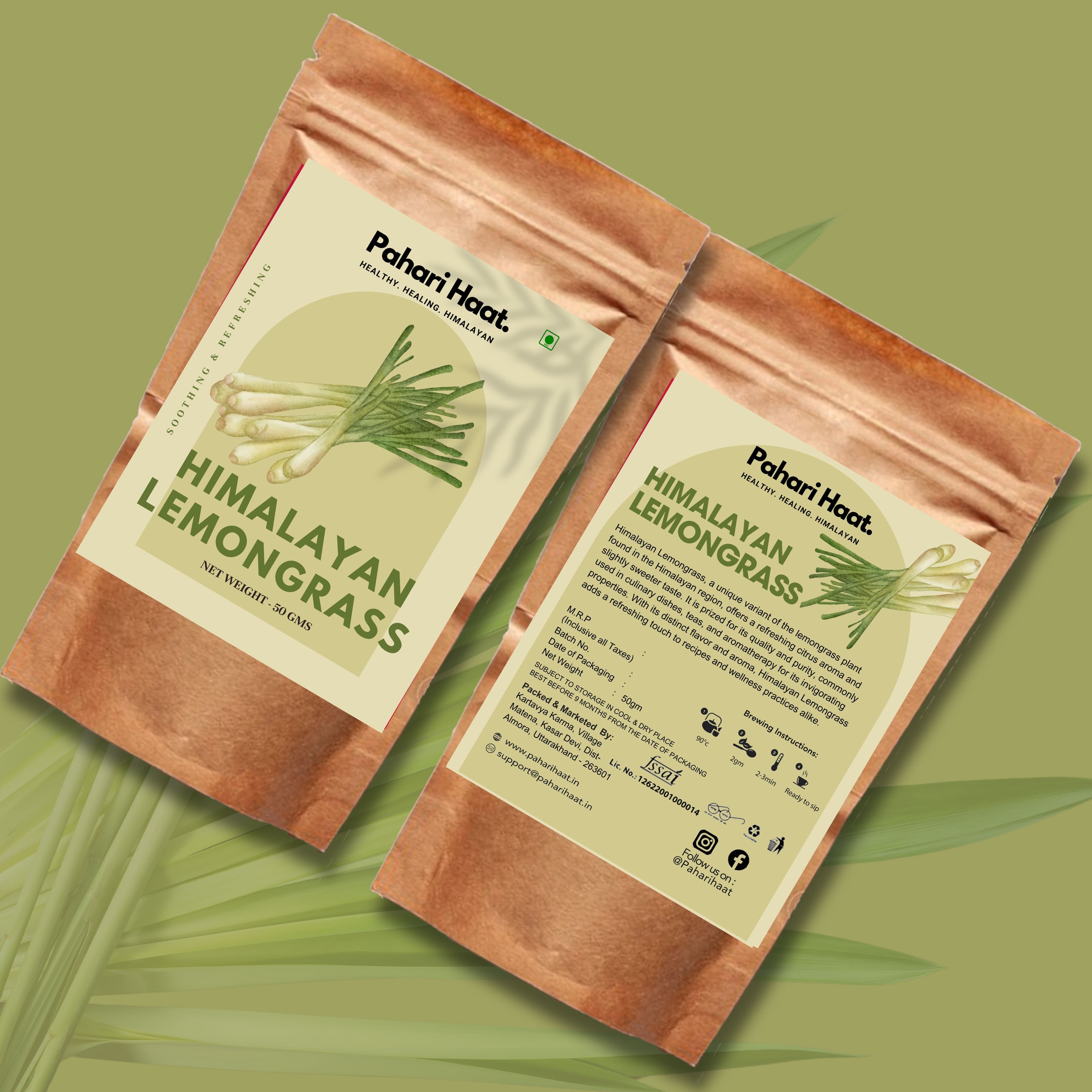 Himalayan Lemongrass - 50gms | Pahari Haat