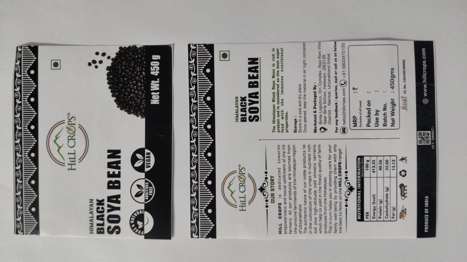 Himalayan Black Soyabean - 450gms | Hill Crops