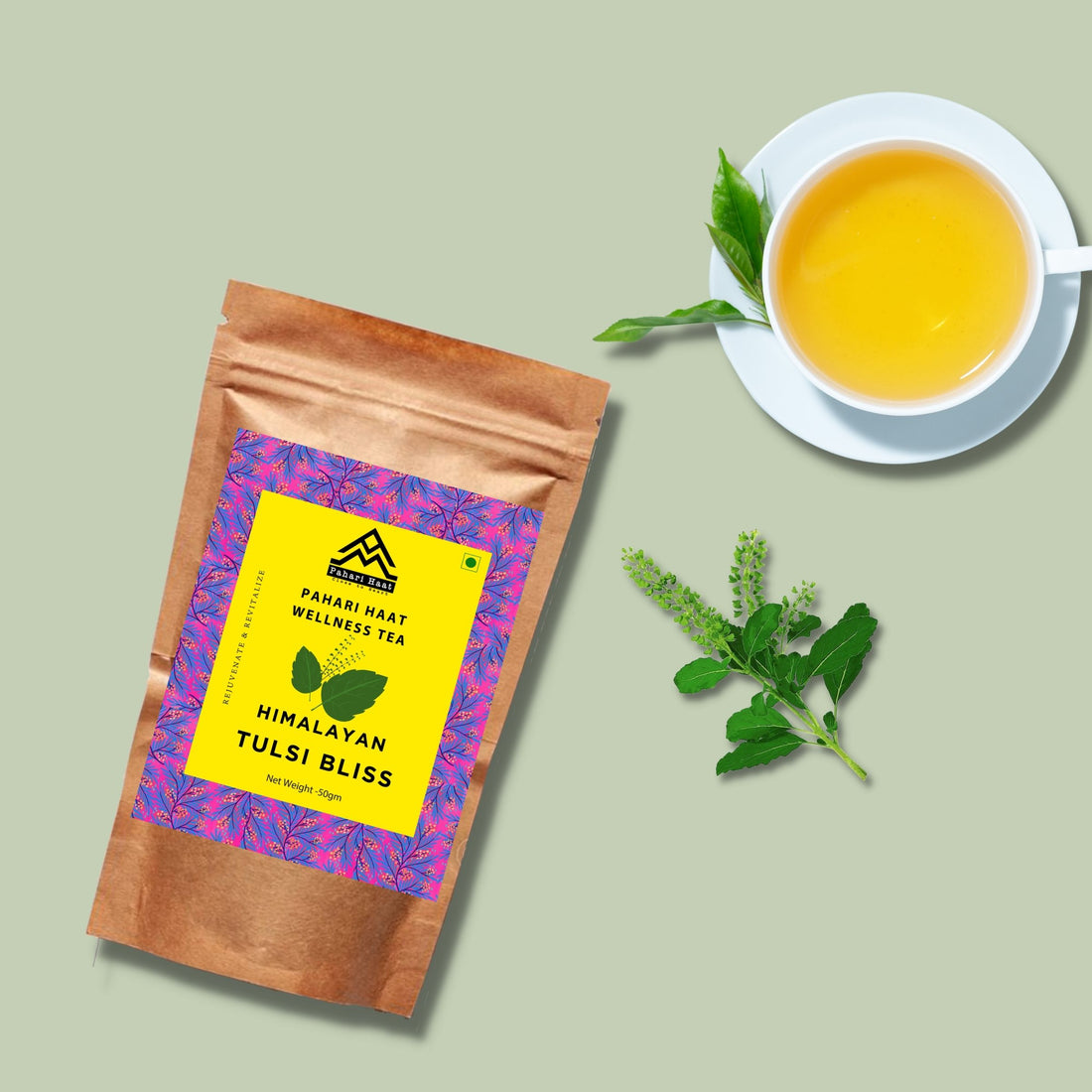 Holy Basil (Tulsi) Herbal Blend Relax, Detox, and Boost Immunity