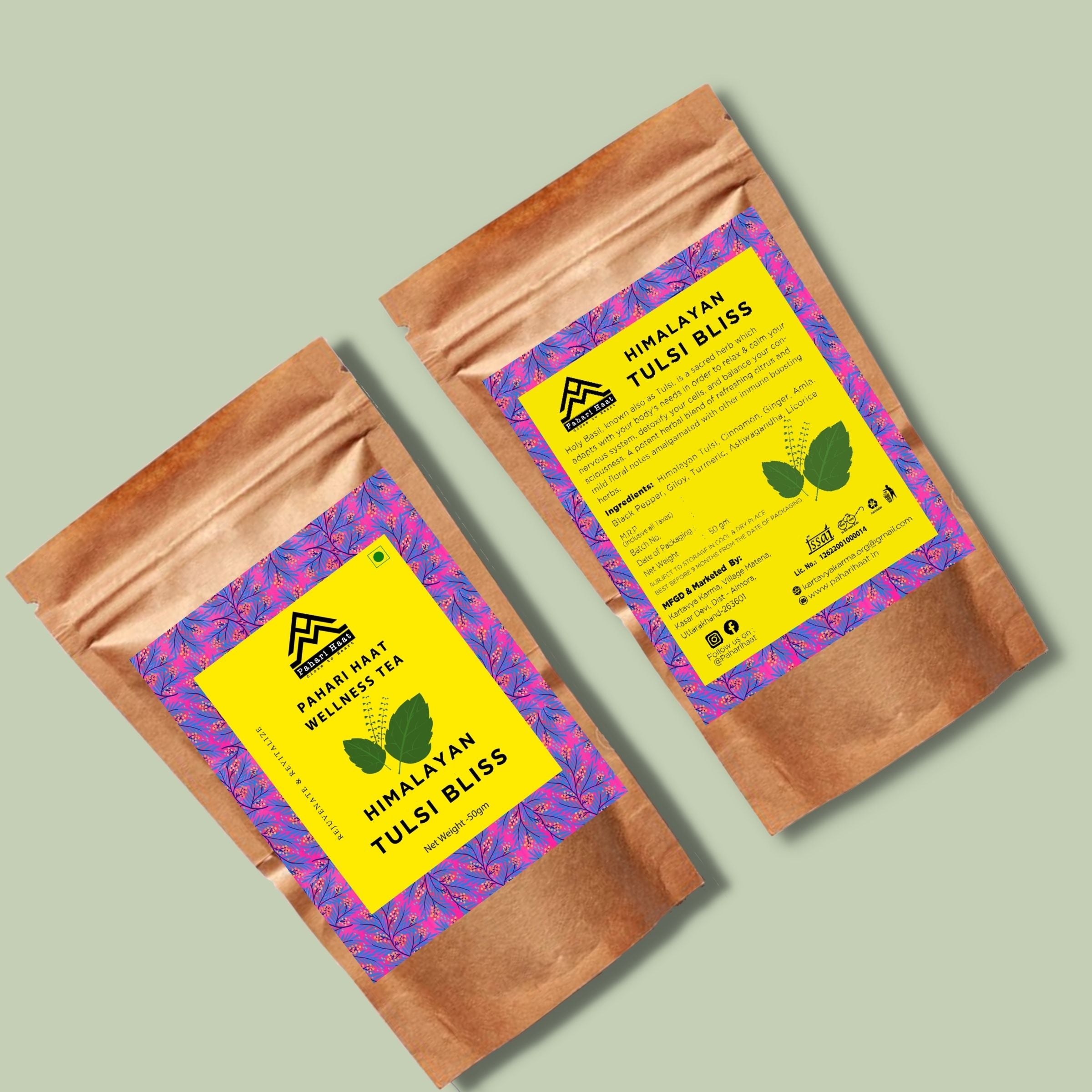 Himalayan Tulsi Bliss Tea - 50gms | Pahari Haat