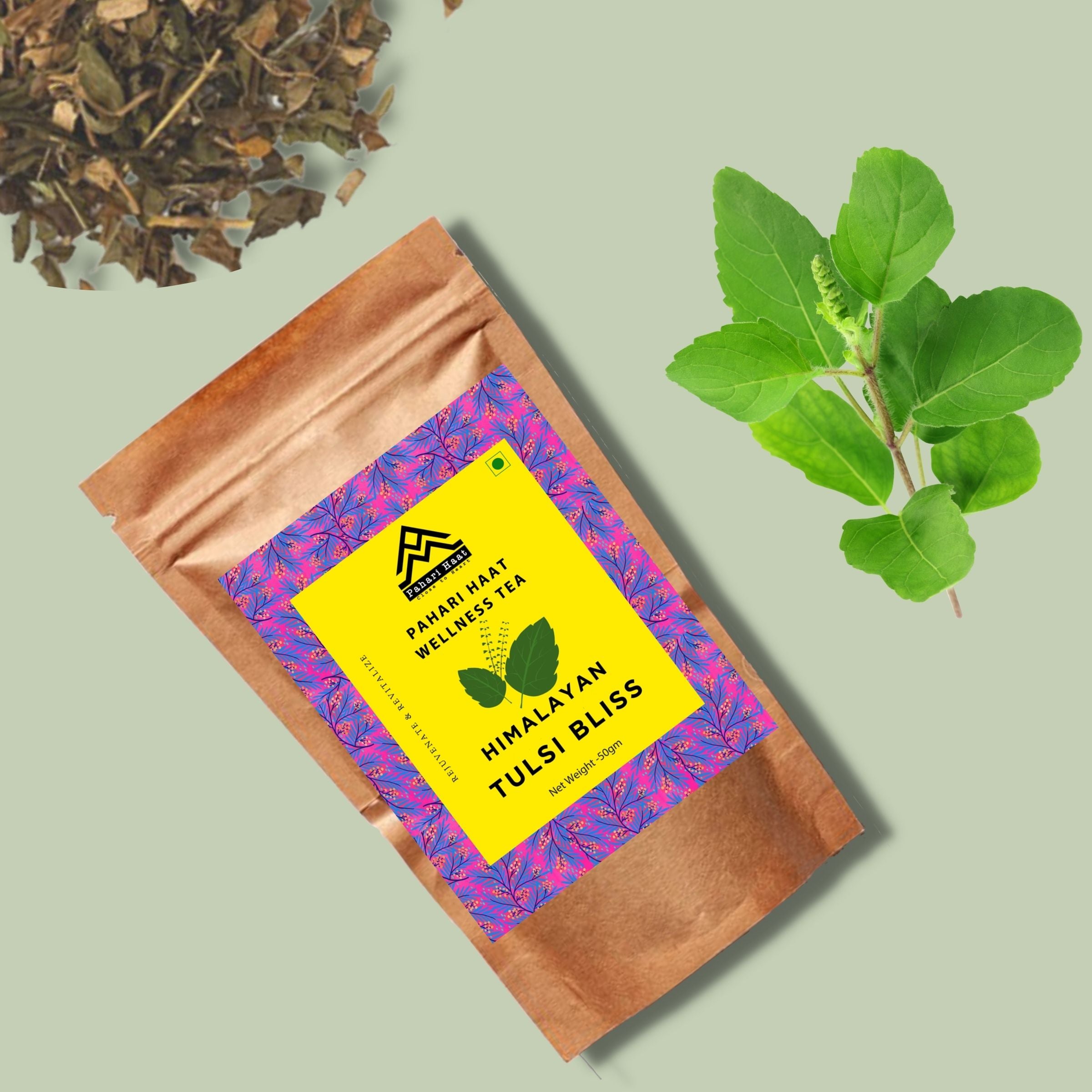 Himalayan Tulsi Bliss Tea - 50gms | Pahari Haat