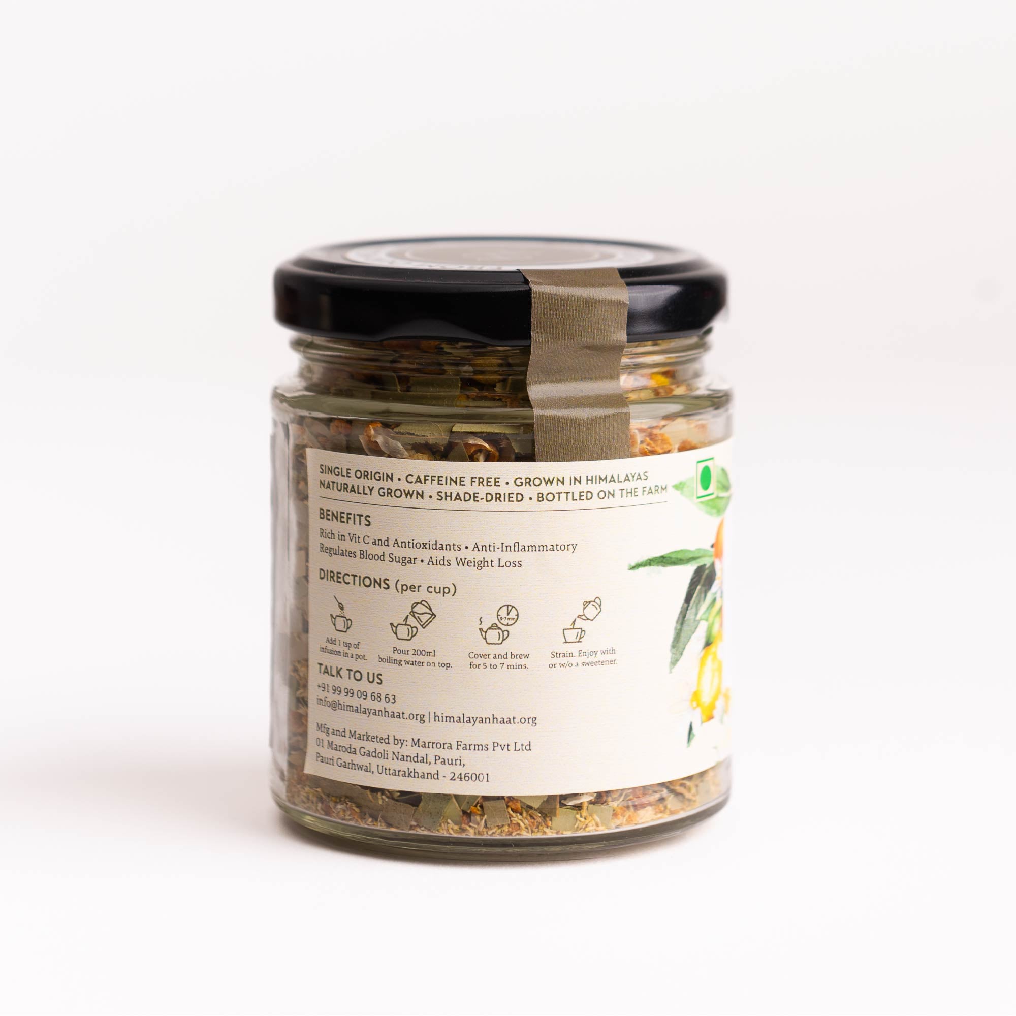 Citrus & Chamomile with Bay Leaves Herbal Infusion 30gms | Himalayan Haat