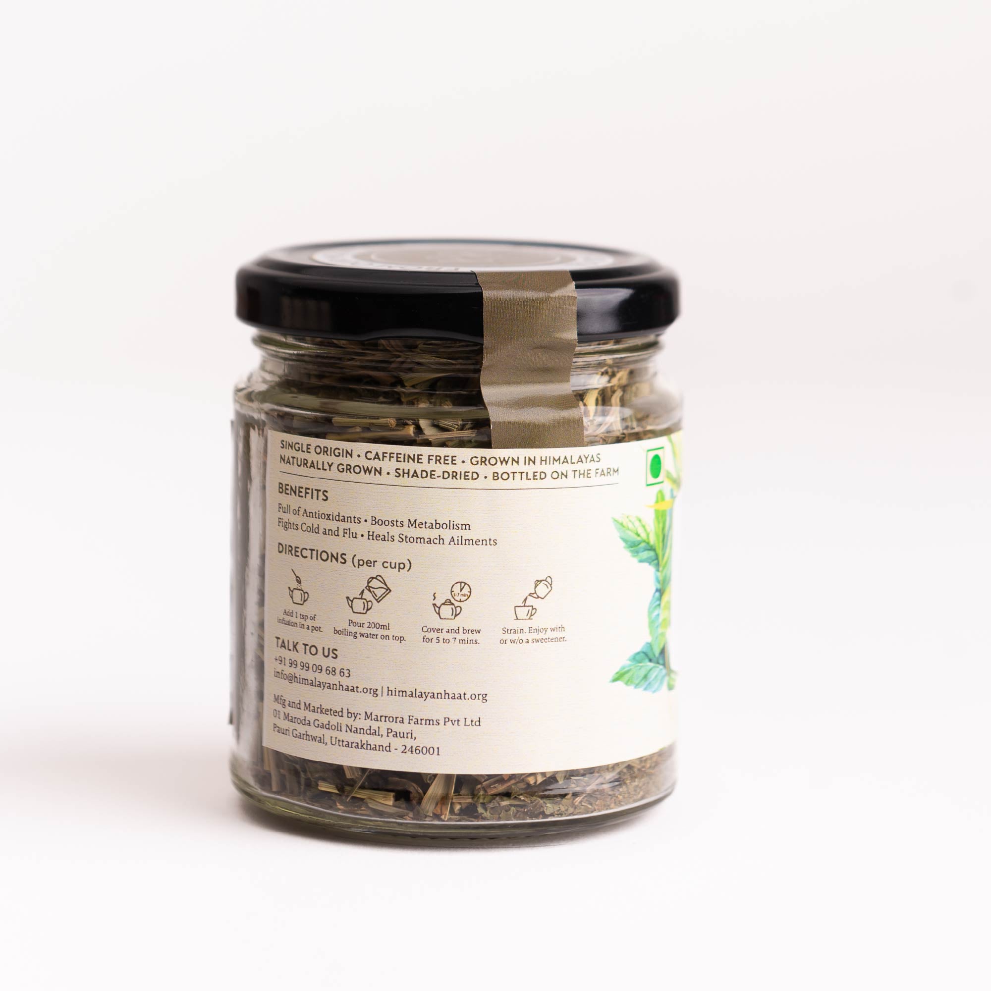 Peppermint and Lemongrass Herbal Infusion 30gms | Himalayan Haat