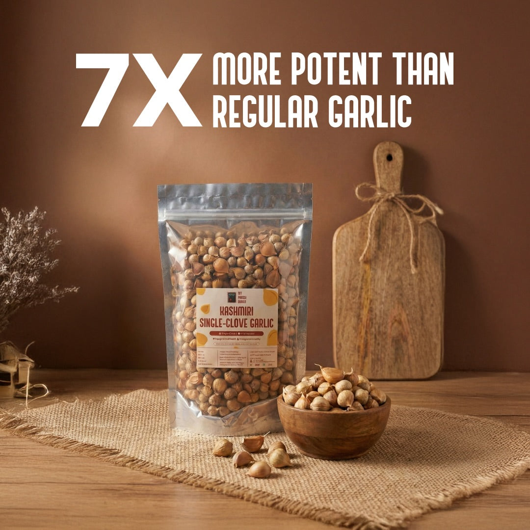 Kashmiri Himalayan Garlic (Lehsun) with Single-Clove (Ek kali) | My Pahadi Dukan