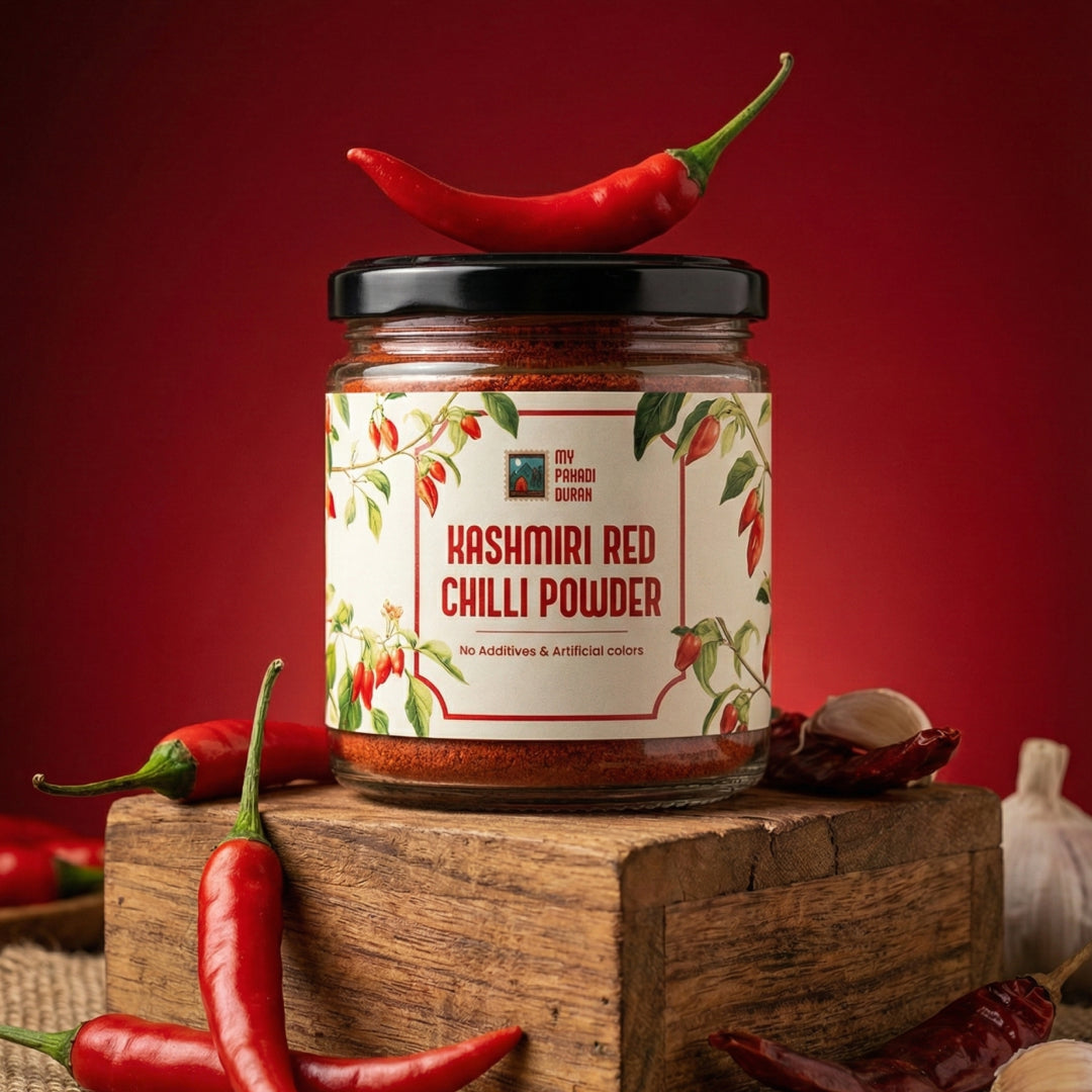 Kashmiri Red Chilli Powder - 100gms | My Pahadi Dukan
