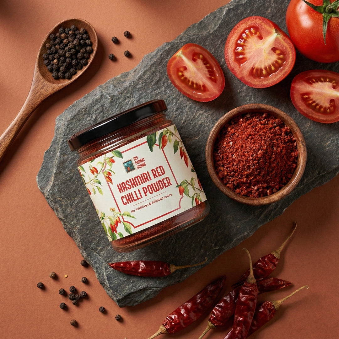 Kashmiri Red Chilli Powder - 100gms | My Pahadi Dukan
