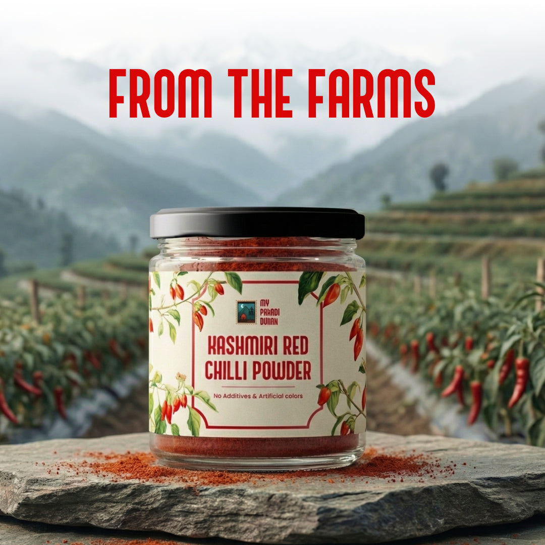Kashmiri Red Chilli Powder - 100gms | My Pahadi Dukan