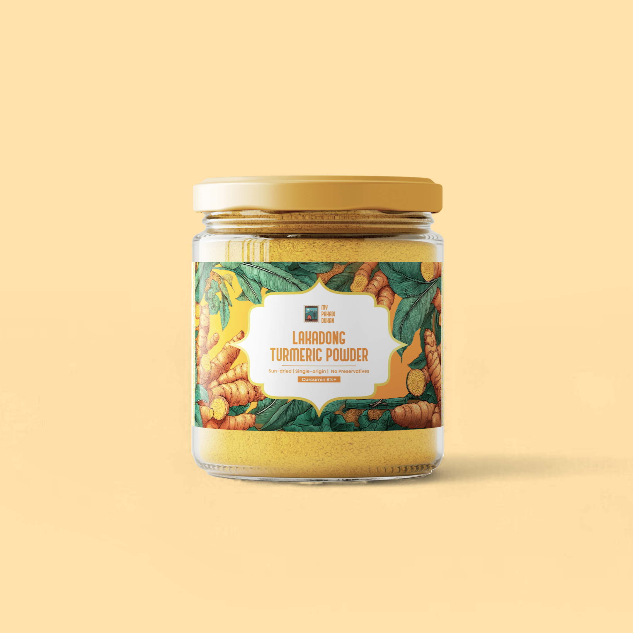 Lakadong Turmeric 8 – 10% Curcumin) - 100gms | My Pahadi Dukan