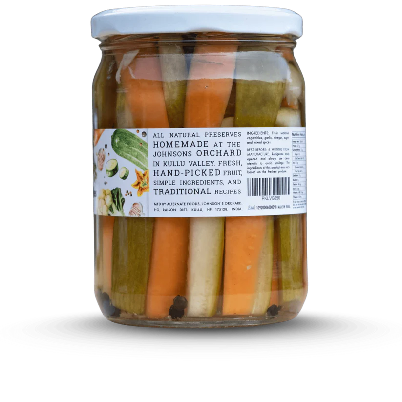 Pickled Vegetables 550g | Big Bear Farms