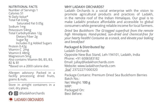 Premium Dried Sea Buckthorn Berries