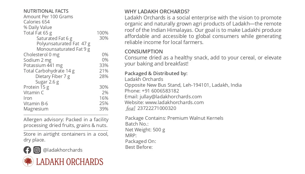 Premium Ladakhi Walnut Kernels | Ladakh Orchards
