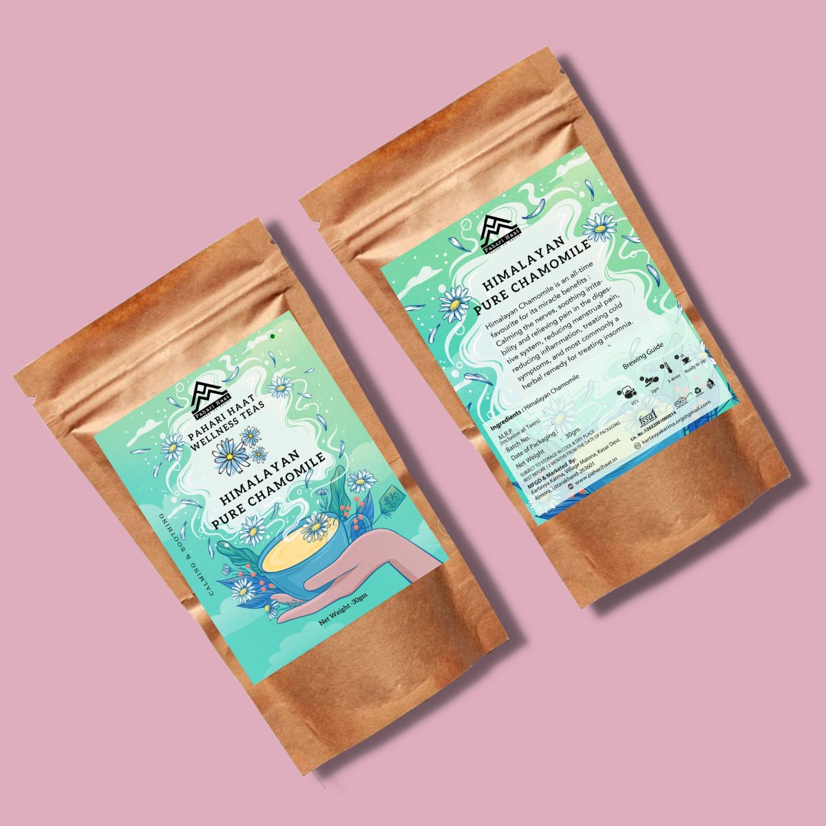 Himalayan Pure Chamomile - 30gms | Pahari Haat